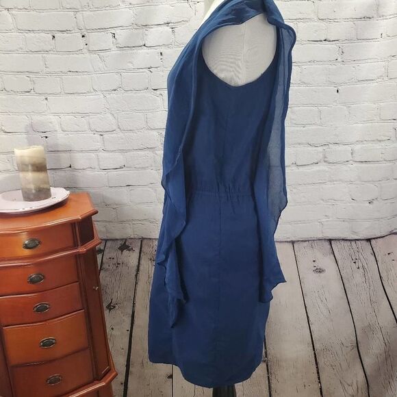 Gap Silk Blend Navy blue Cap sleeve Bodycon - Picture 7 of 12